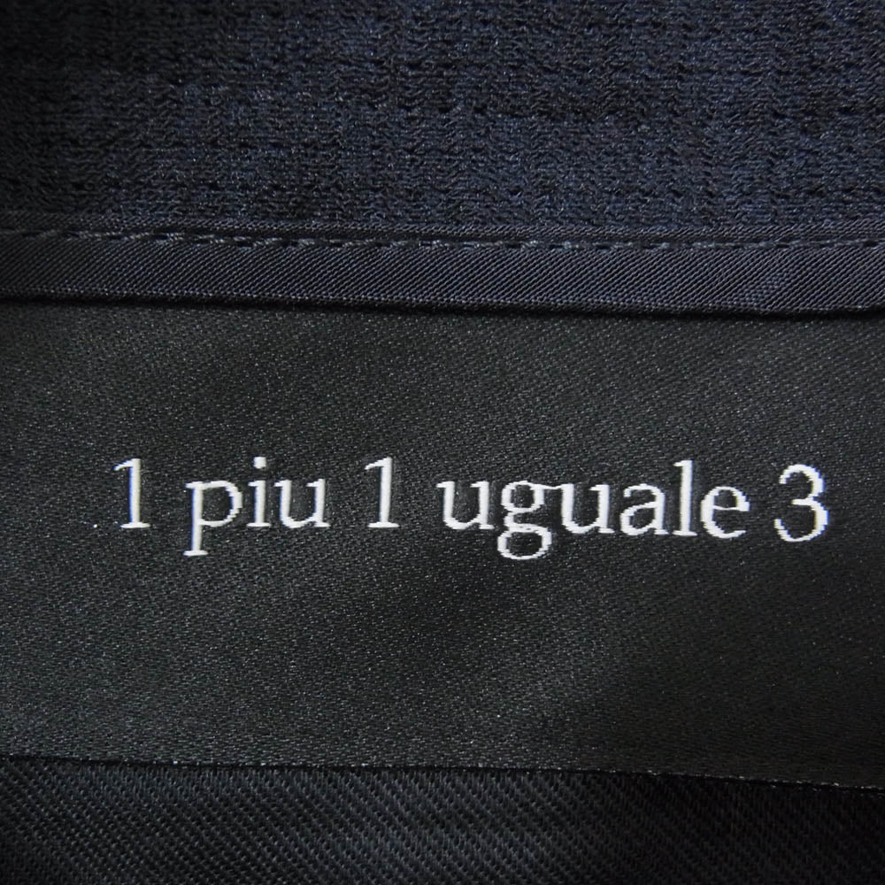 1piu1uguale3 ウノピュウノウグァーレトレ MRP618 POE470 113 UNCON SLACKS アンコンスラックス パンツ ネイビー系 4【極上美品】【中古】