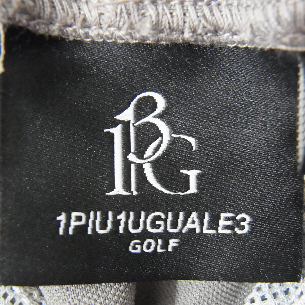 1piu1uguale3 ウノピュウノウグァーレトレ GSP068 POE475 113 GOLF ゴルフ ORIGINAL JACQUARD EASY SKIRT オリジナル ジャガード イージー スカート グレー系 2【美品】【中古】