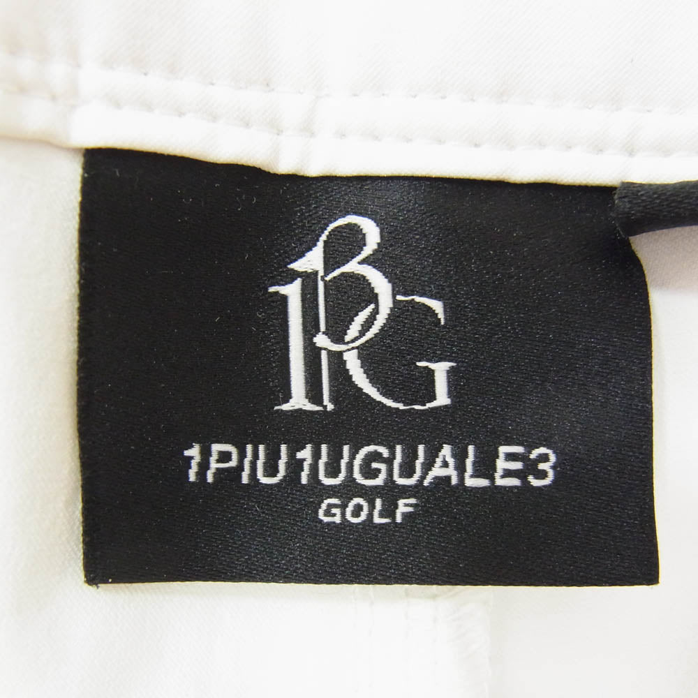 1piu1uguale3 ウノピュウノウグァーレトレ GSP042 POE400 113 GOLF ゴルフ ストレッチ スリム パンツ ホワイト系 2【美品】【中古】