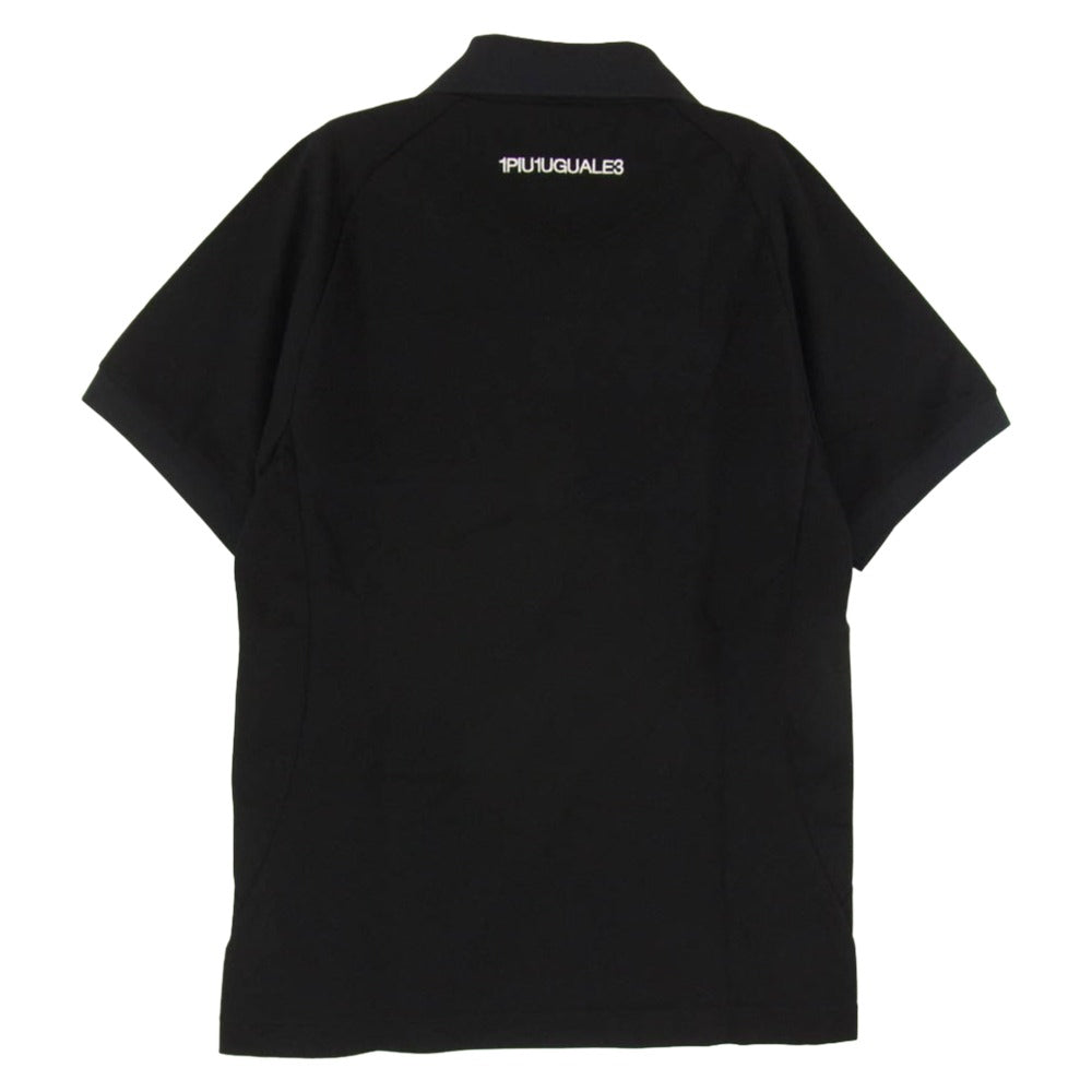 1piu1uguale3 ウノピュウノウグァーレトレ ULUMJA22UP x umbro アンブロ ULUMJA22UP 113 ロゴ刺繍 半袖 ポロシャツ ブラック系 M【極上美品】【中古】