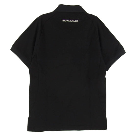1piu1uguale3 ウノピュウノウグァーレトレ ULUMJA22UP x umbro アンブロ ULUMJA22UP 113 ロゴ刺繍 半袖 ポロシャツ ブラック系 M【極上美品】【中古】
