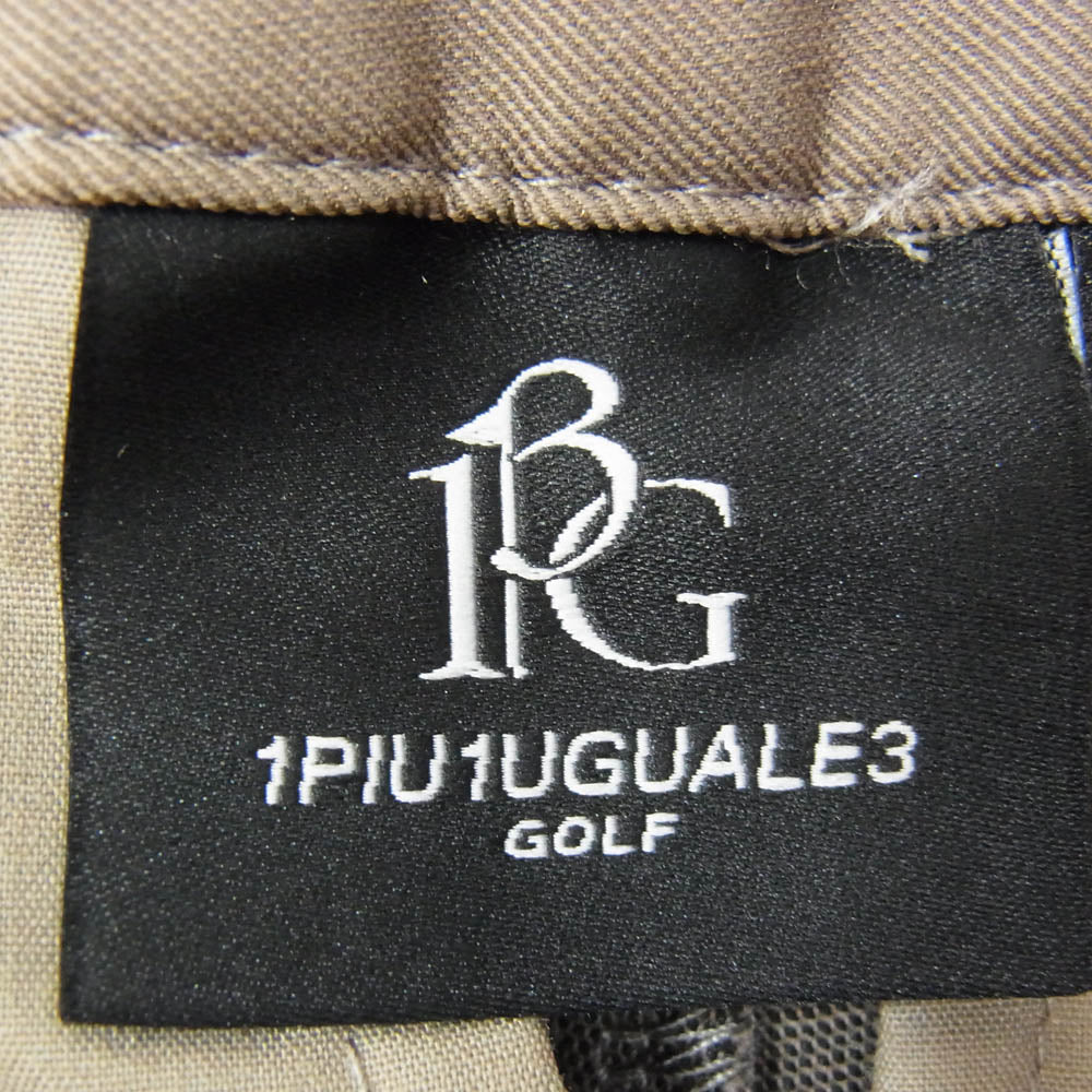 1piu1uguale3 ウノピュウノウグァーレトレ GSP062 POE439 113 GOLF ゴルフ CREASE PANTS クリース パンツ グレー系 1【美品】【中古】