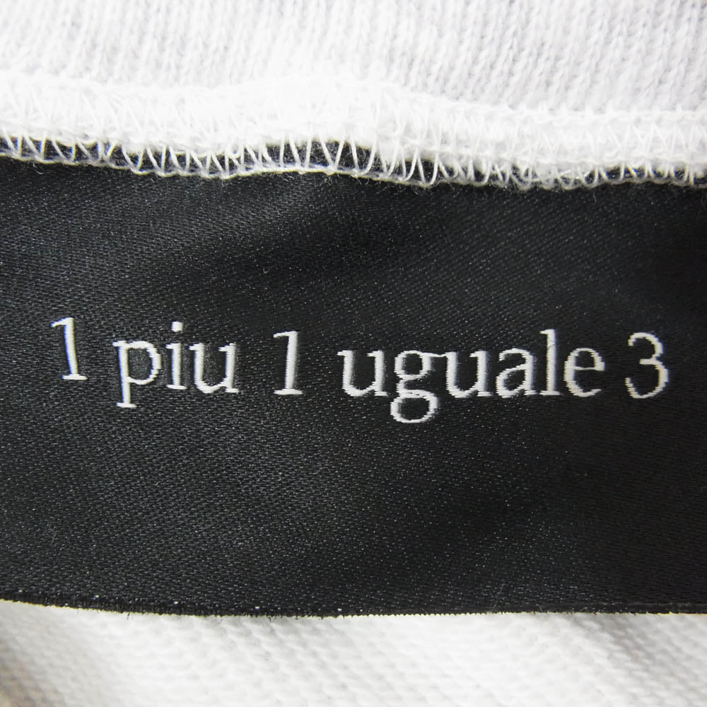 1piu1uguale3 ウノピュウノウグァーレトレ MRP628 COT408 113 3D EASY RIB PANTS 直営店限定 イージーリブ スウェット パンツ グレー系 7【極上美品】【中古】