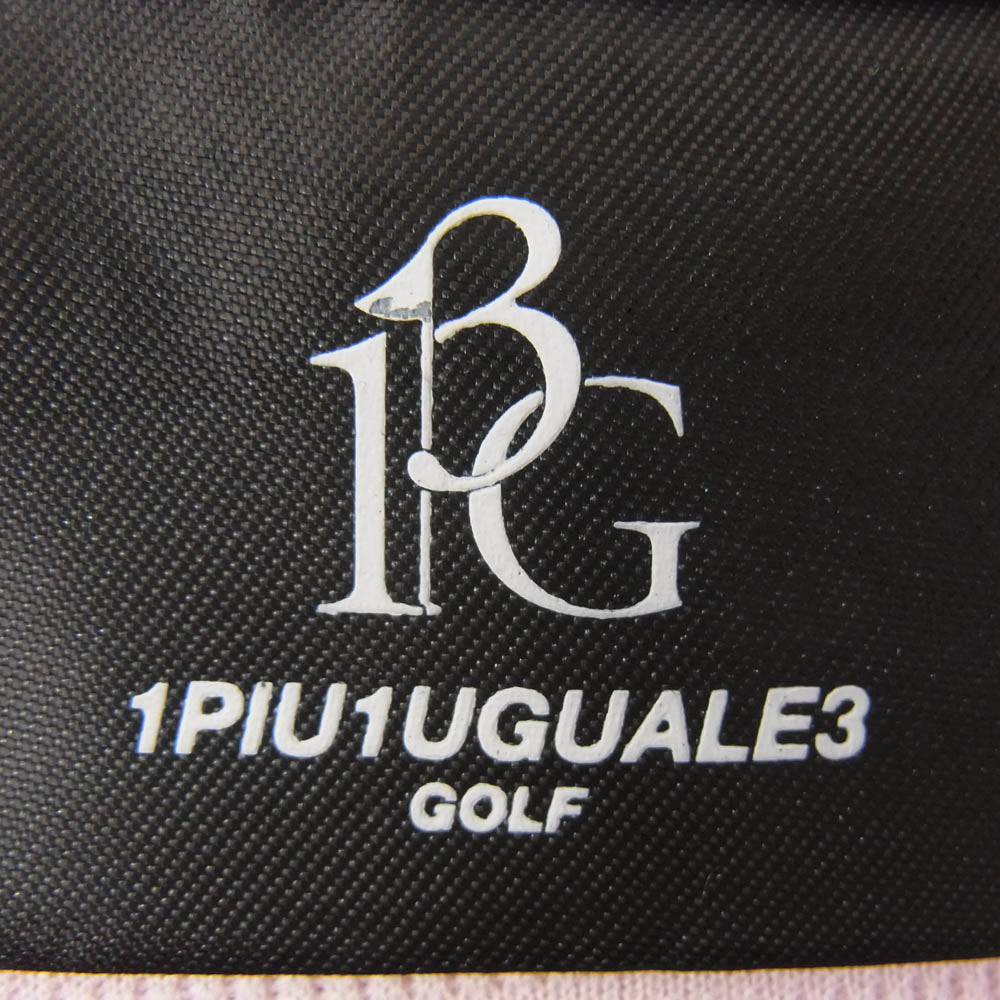 1piu1uguale3 ウノピュウノウグァーレトレ GRT117 POE339 113 GOLF ゴルフ 戸賀敬城別注 SIDE SWITCH S/S POLO サイドスイッチ バイカラー 半袖 ポロシャツ ピンク系 6【美品】【中古】