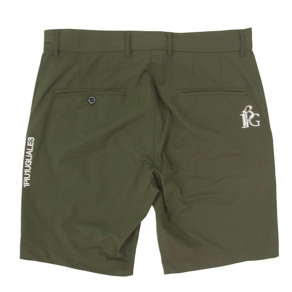 1piu1uguale3 ウノピュウノウグァーレトレ GRP186 GPU003 113 GOLF ゴルフ SHORT PANTS ハーフ ショートパンツ カーキ系 4【美品】【中古】