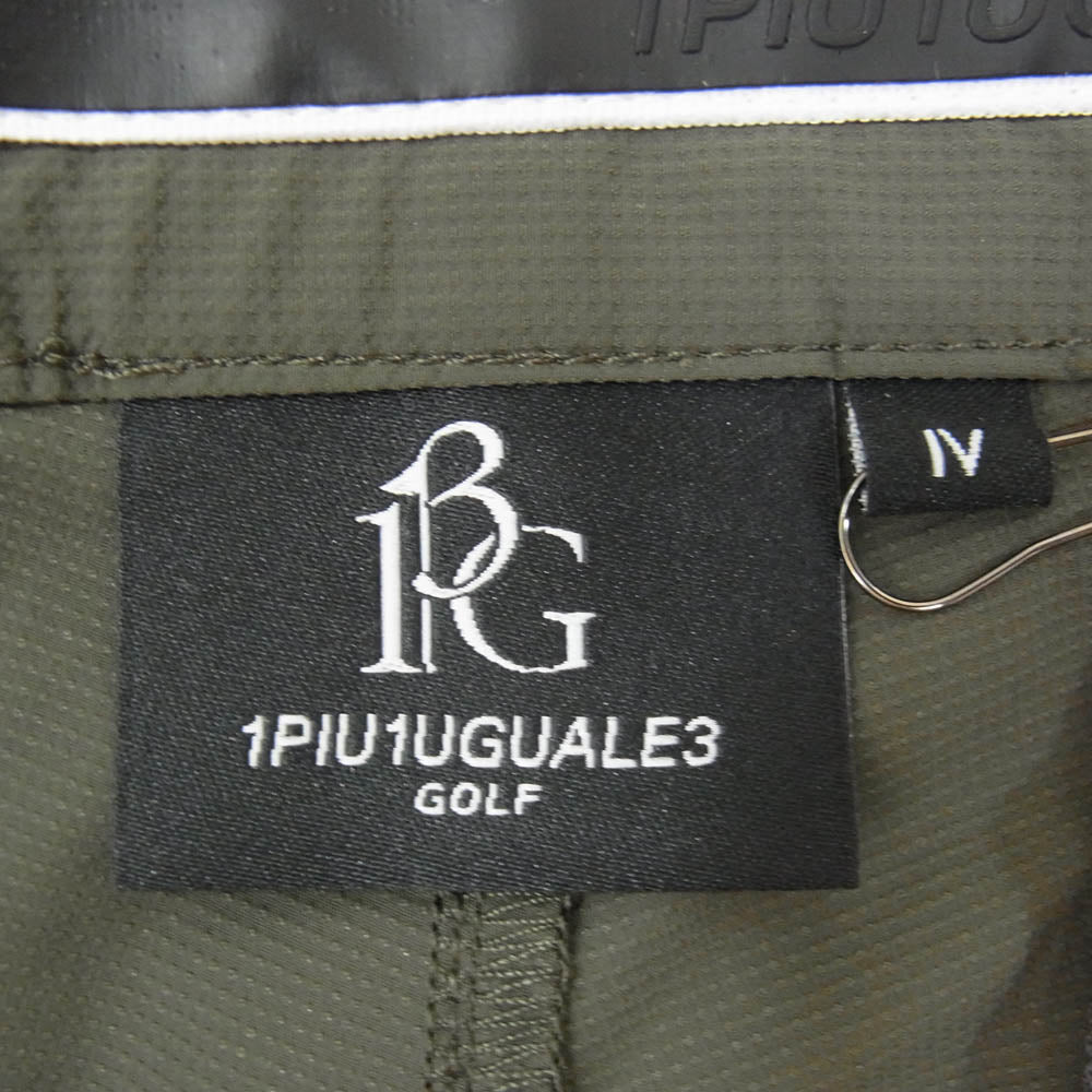 1piu1uguale3 ウノピュウノウグァーレトレ GRP186 GPU003 113 GOLF ゴルフ SHORT PANTS ハーフ ショートパンツ カーキ系 4【美品】【中古】