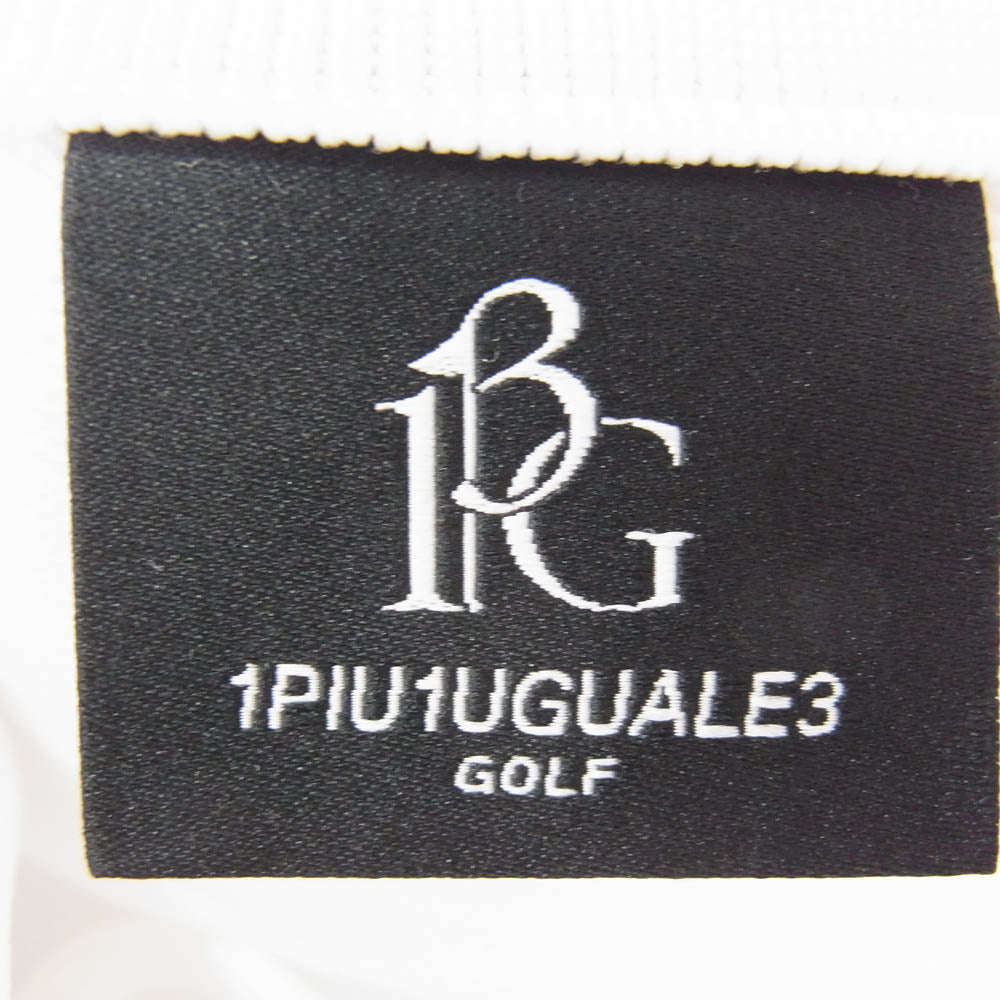 1piu1uguale3 ウノピュウノウグァーレトレ GRK047 POE425 113 GOLF ゴルフ 戸賀敬城別注 KNIT SHORTS ニット ショーツ ハーフ ショートパンツ 白 ホワイト系 6【美品】【中古】