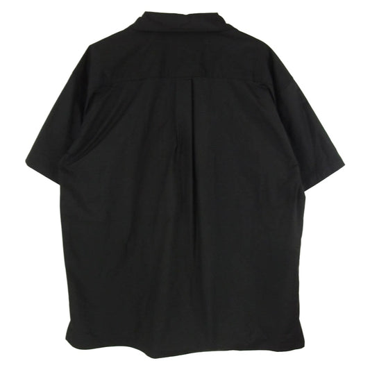 1piu1uguale3 ウノピュウノウグァーレトレ MRS177 POE532 113 HOLIDAY SHIRTS オープンカラー ホリデーシャツ ブラック系 4【美品】【中古】