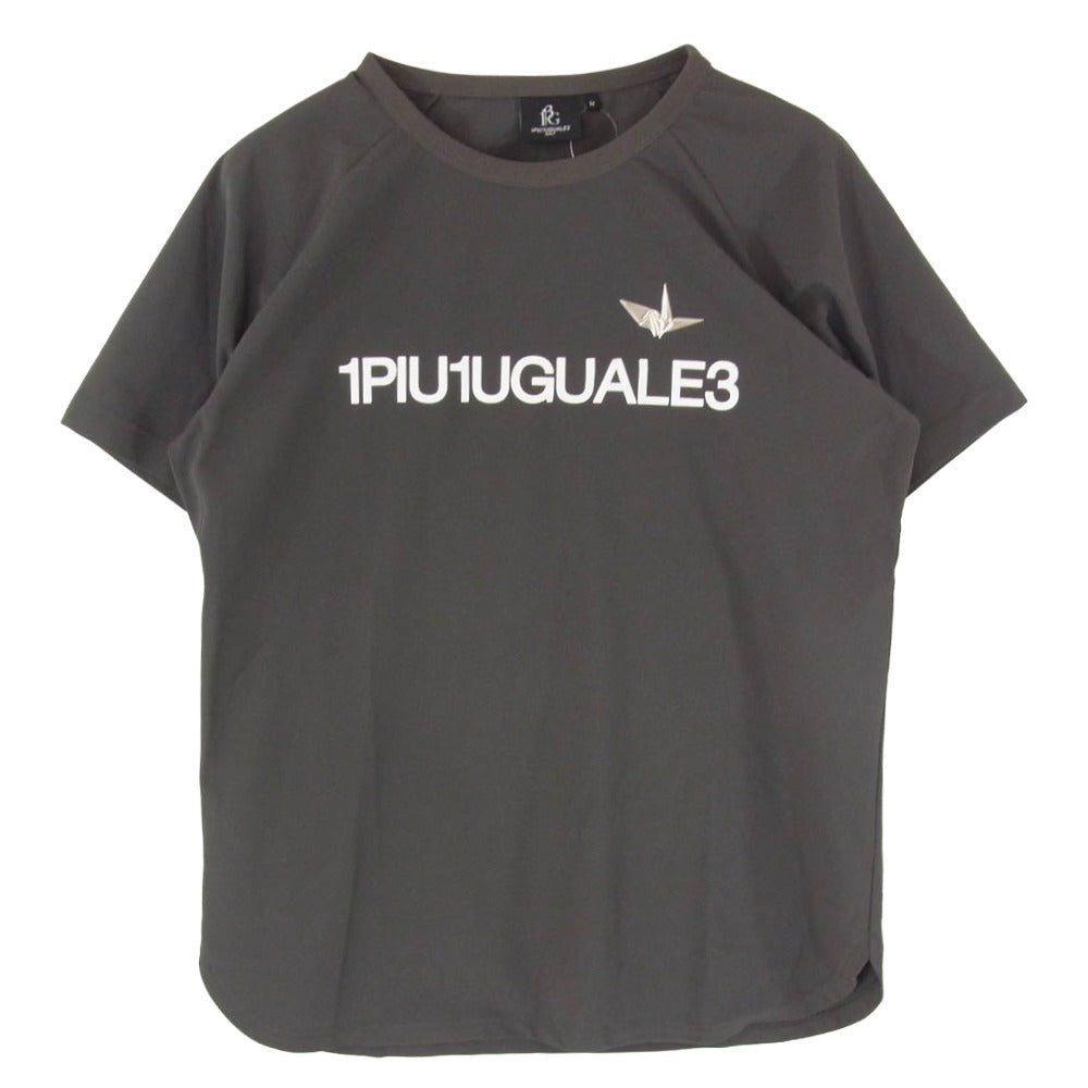 1piu1uguale3 ウノピュウノウグァーレトレ GMT004 POE538 x 三浦技研 113 GOLF ゴルフ S/S TEE クルーネック 半袖 Tシャツ グレー系 4【中古】