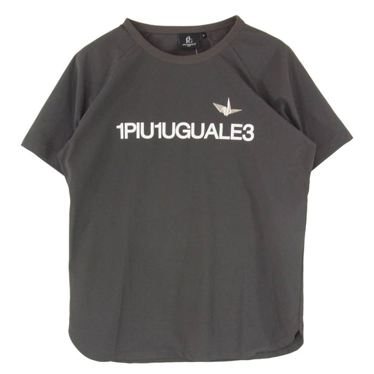 1piu1uguale3 ウノピュウノウグァーレトレ GMT004 POE538 x 三浦技研 113 GOLF ゴルフ S/S TEE クルーネック 半袖 Tシャツ グレー系 4【中古】