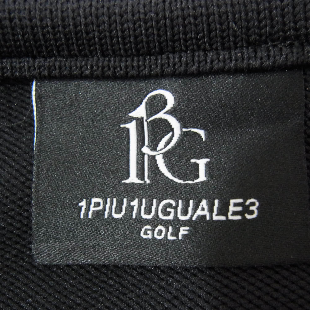 1piu1uguale3 ウノピュウノウグァーレトレ GRK047 POE425 113 GOLF ゴルフ 戸賀敬城別注 KNIT SHORTS ニット ショーツ ハーフ ショートパンツ 黒 ブラック系 6【美品】【中古】