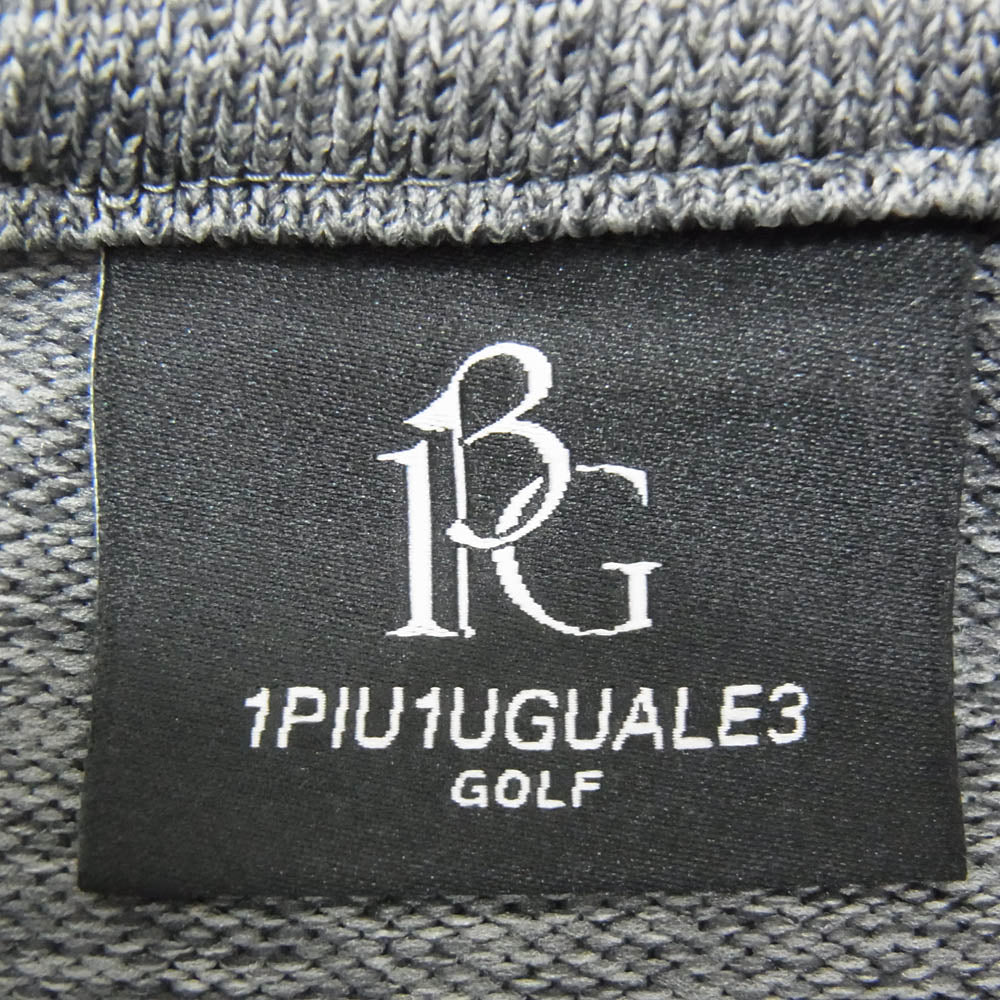 1piu1uguale3 ウノピュウノウグァーレトレ GRK046 POE425 113 GOLF ゴルフ 戸賀敬城別注 KNIT RIB PANTS ニット リブパンツ グレー系 5【美品】【中古】