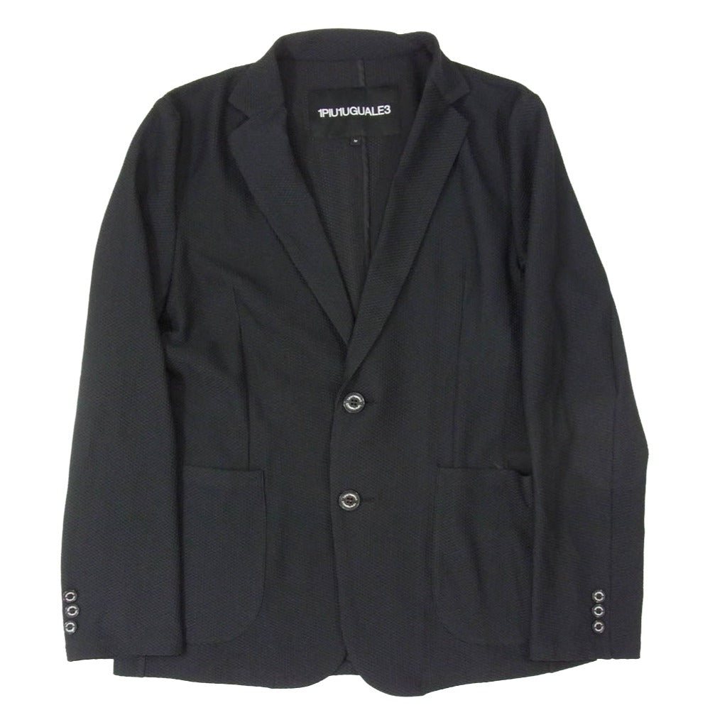 1piu1uguale3 ウノピュウノウグァーレトレ SRB006 SPO008 113 SPORT 2B NARROW JACKET 2ボタン ナロー メッシュ サマー テーラードジャケット ブラック系 4【極上美品】【中古】