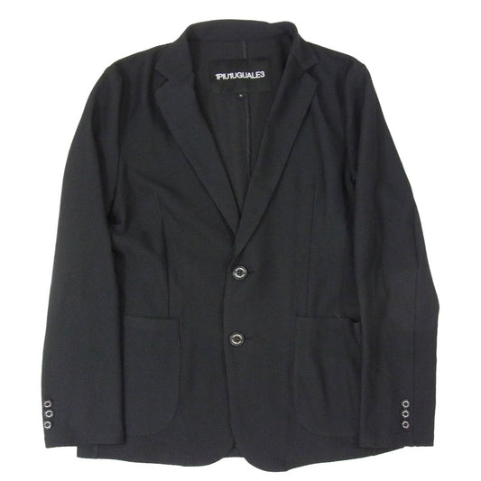 1piu1uguale3 ウノピュウノウグァーレトレ SRB006 SPO008 113 SPORT 2B NARROW JACKET 2ボタン ナロー メッシュ サマー テーラードジャケット ブラック系 4【極上美品】【中古】