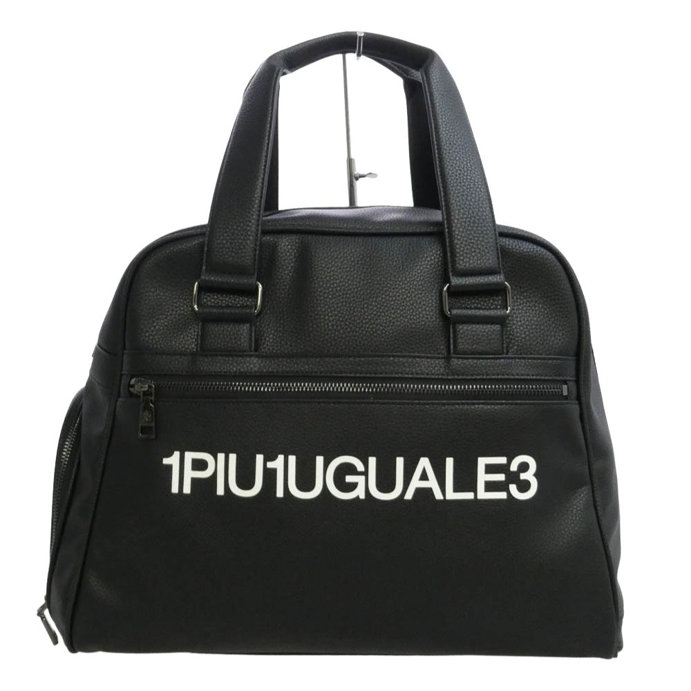 1piu1uguale3 ウノピュウノウグァーレトレ GRG325 113 GOLF SOFT SHRINK MID BOSTON BAG ゴルフ ソフトシュリンク ミッドボストンバッグ ブラック系【極上美品】【中古】