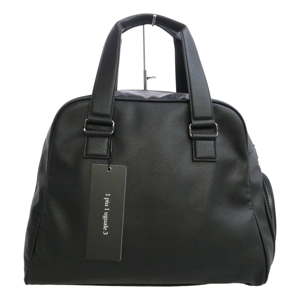 1piu1uguale3 ウノピュウノウグァーレトレ GRG325 113 GOLF SOFT SHRINK MID BOSTON BAG ゴルフ ソフトシュリンク ミッドボストンバッグ ブラック系【極上美品】【中古】