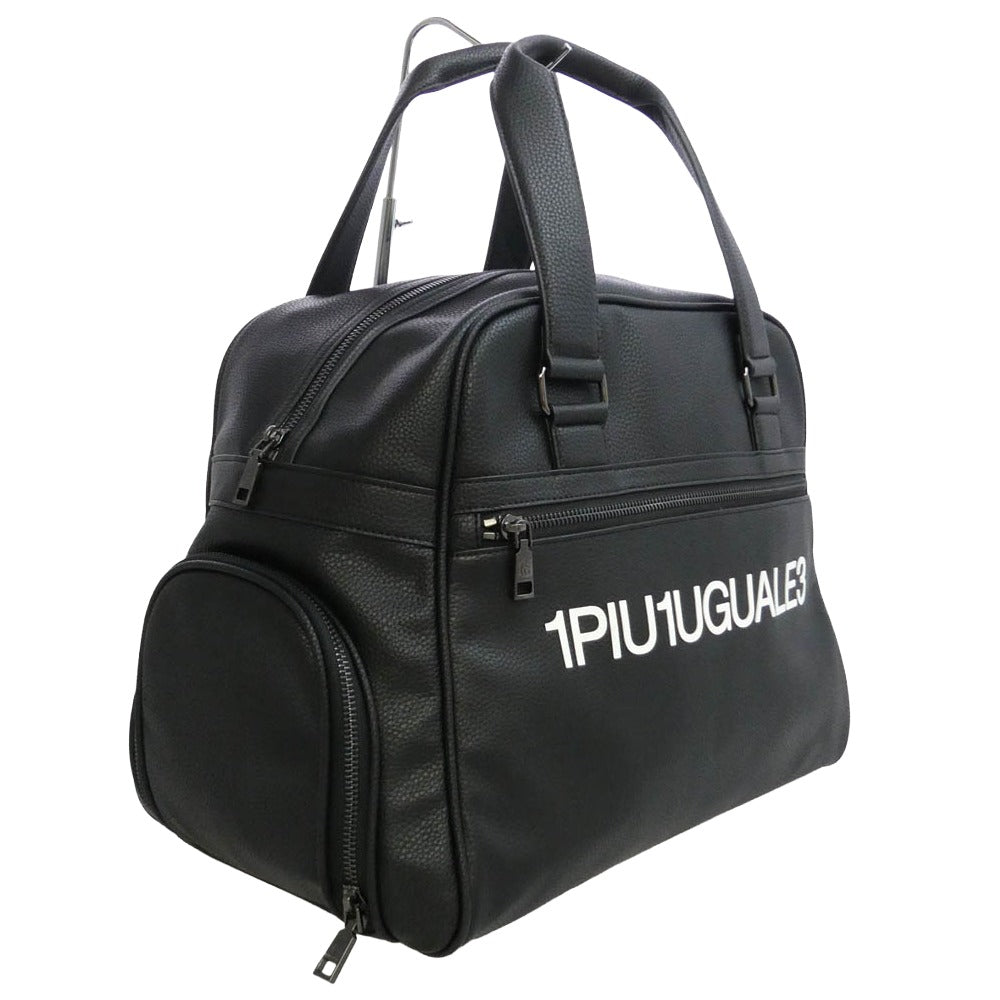 1piu1uguale3 ウノピュウノウグァーレトレ GRG325 113 GOLF SOFT SHRINK MID BOSTON BAG ゴルフ ソフトシュリンク ミッドボストンバッグ ブラック系【極上美品】【中古】