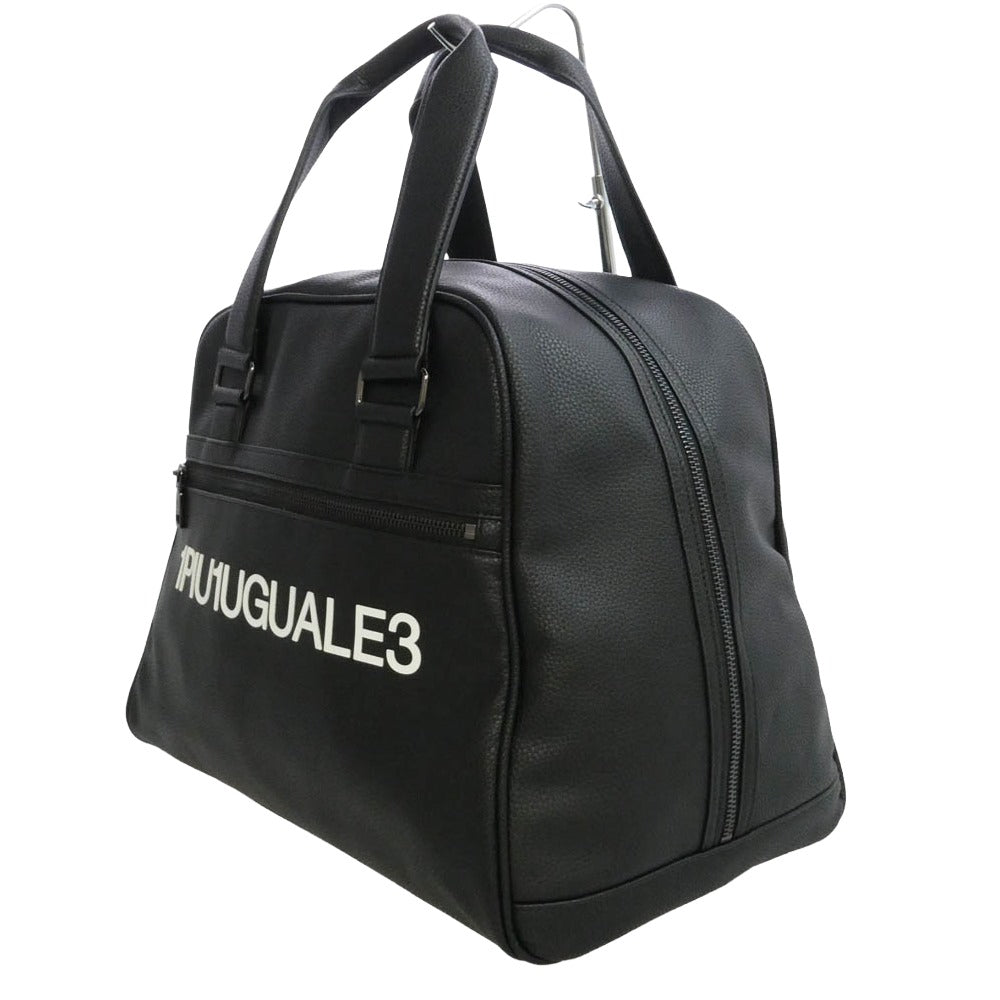 1piu1uguale3 ウノピュウノウグァーレトレ GRG325 113 GOLF SOFT SHRINK MID BOSTON BAG ゴルフ ソフトシュリンク ミッドボストンバッグ ブラック系【極上美品】【中古】