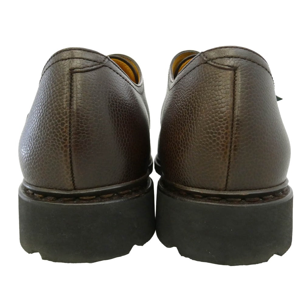 Paraboot パラブーツ 165933 POE GALAXY ポー レザー ダブル モンクストラップ ビジネス シューズ ブラウン系 9.5【新古品】【未使用】【中古】