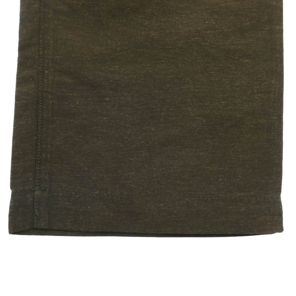 nanamica ナナミカ SUCS056 Wide Pants コットン ヘンプ ワンタック ワイド パンツ スラックス ブラウン系 30【中古】