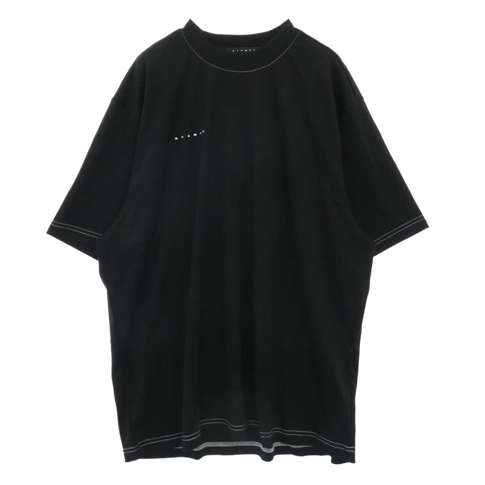 STAMPD スタンプド M4301TE EYE RELAXED TEE フロントロゴ バック アイプリント リラックスフィット ウェザーウィーブ コットン ジャージー 半袖 Tシャツ ブラック系 XL【中古】