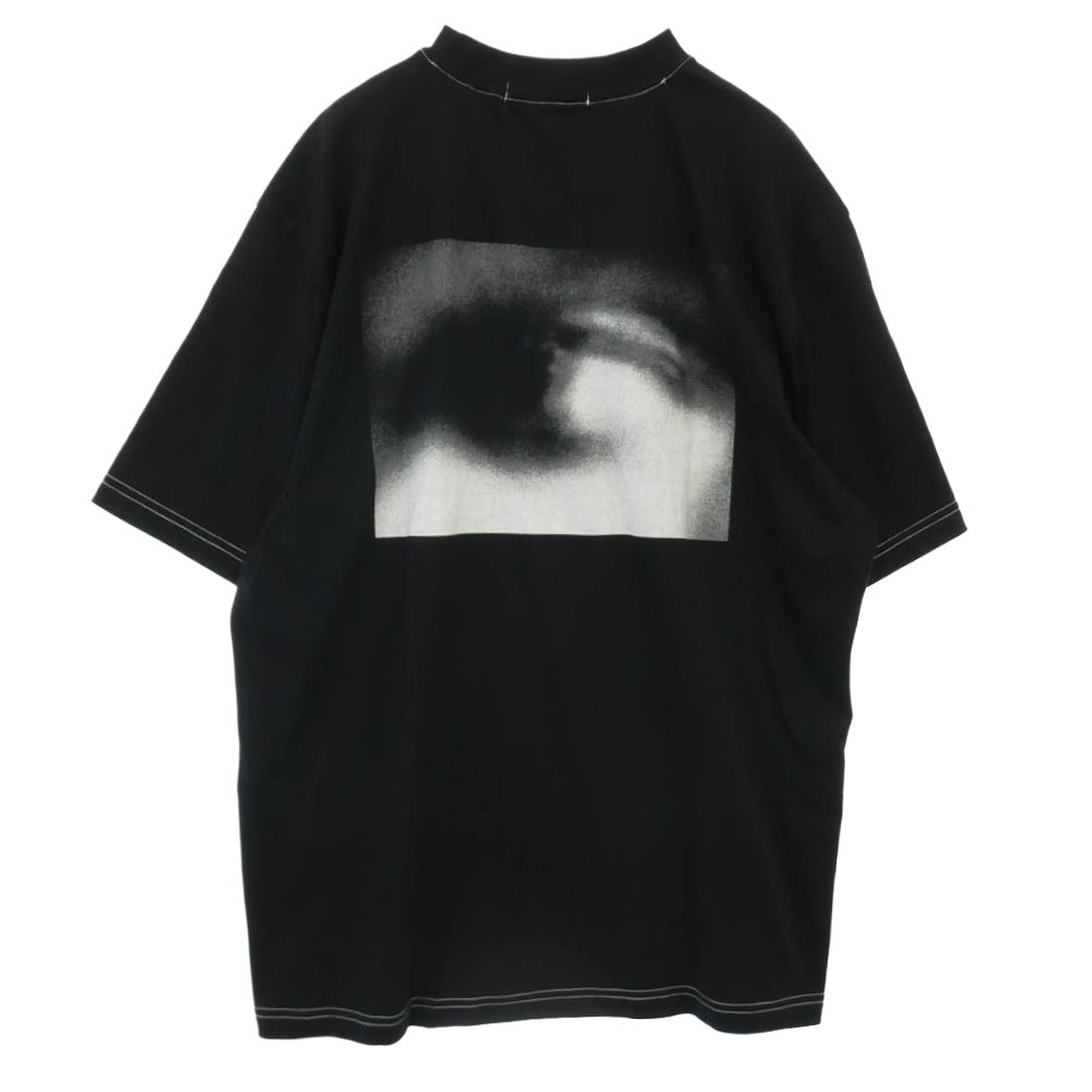 STAMPD スタンプド M4301TE EYE RELAXED TEE フロントロゴ バック アイプリント リラックスフィット ウェザーウィーブ コットン ジャージー 半袖 Tシャツ ブラック系 XL【中古】