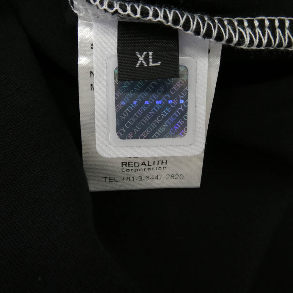 STAMPD スタンプド M4301TE EYE RELAXED TEE フロントロゴ バック アイプリント リラックスフィット ウェザーウィーブ コットン ジャージー 半袖 Tシャツ ブラック系 XL【中古】