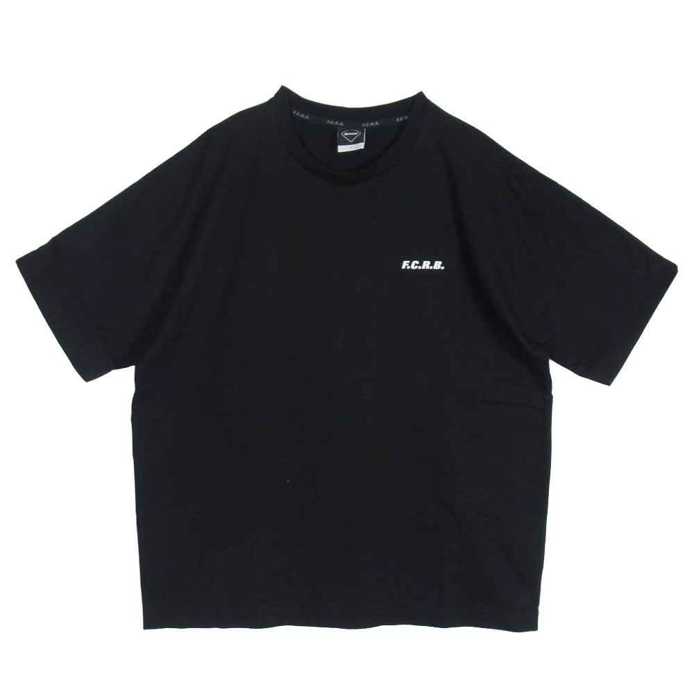 F.C.R.B. エフシーアールビー 22SS FCRB-220061 BIG LOGO WIDE TEE ビッグ ロゴ ワイド 半袖 Tシャツ Bristol ロゴ ブラック系 L【中古】
