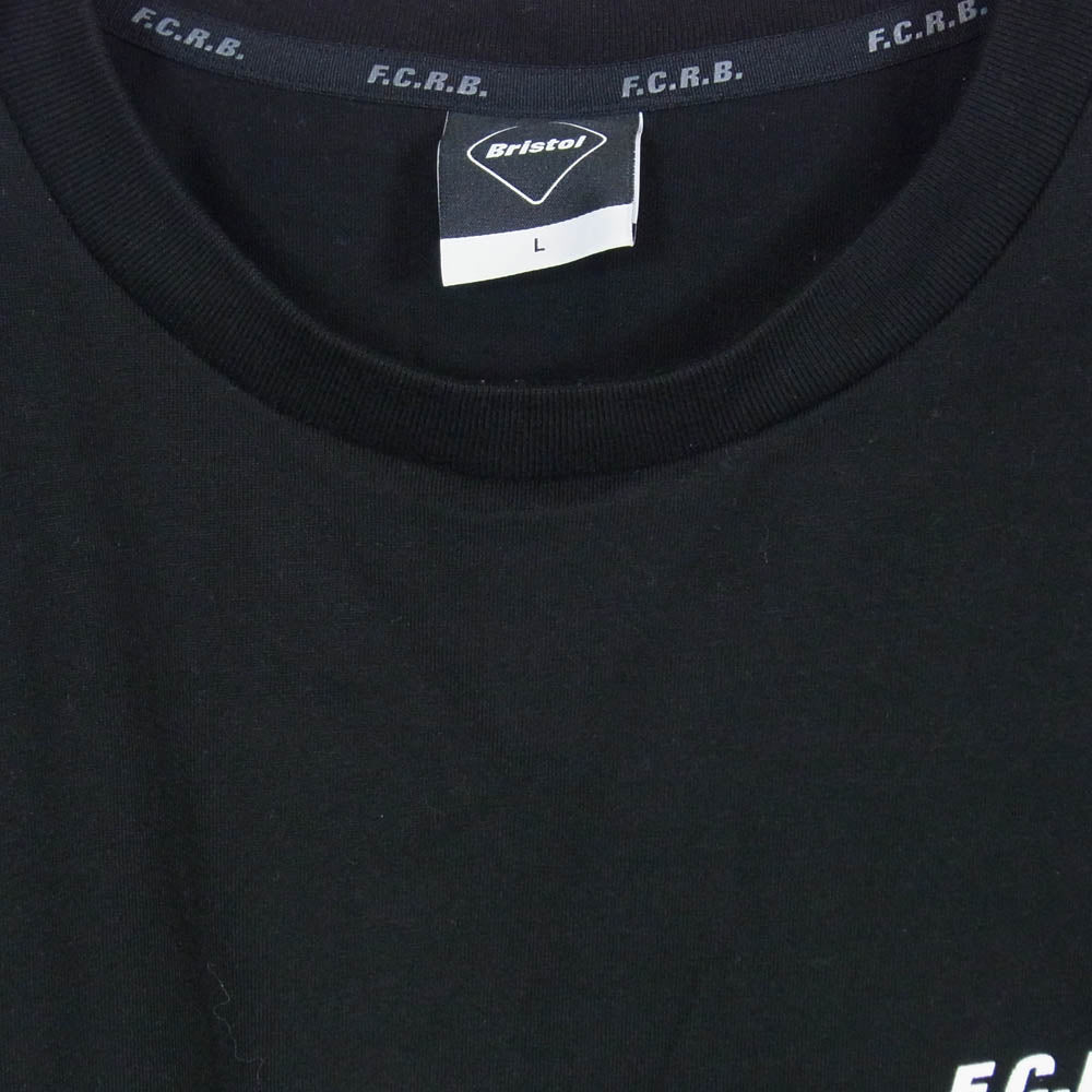 F.C.R.B. エフシーアールビー 22SS FCRB-220061 BIG LOGO WIDE TEE ビッグ ロゴ ワイド 半袖 Tシャツ Bristol ロゴ ブラック系 L【中古】