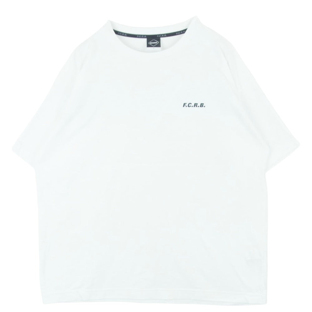 F.C.R.B. エフシーアールビー 22SS FCRB-220061 BIG LOGO WIDE TEE ビッグ ロゴ ワイド 半袖 Tシャツ Bristol ロゴ ホワイト系 L【中古】