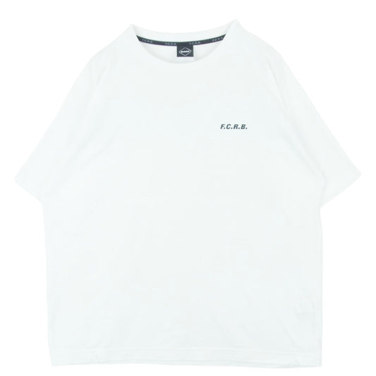 F.C.R.B. エフシーアールビー 22SS FCRB-220061 BIG LOGO WIDE TEE ビッグ ロゴ ワイド 半袖 Tシャツ Bristol ロゴ ホワイト系 L【中古】