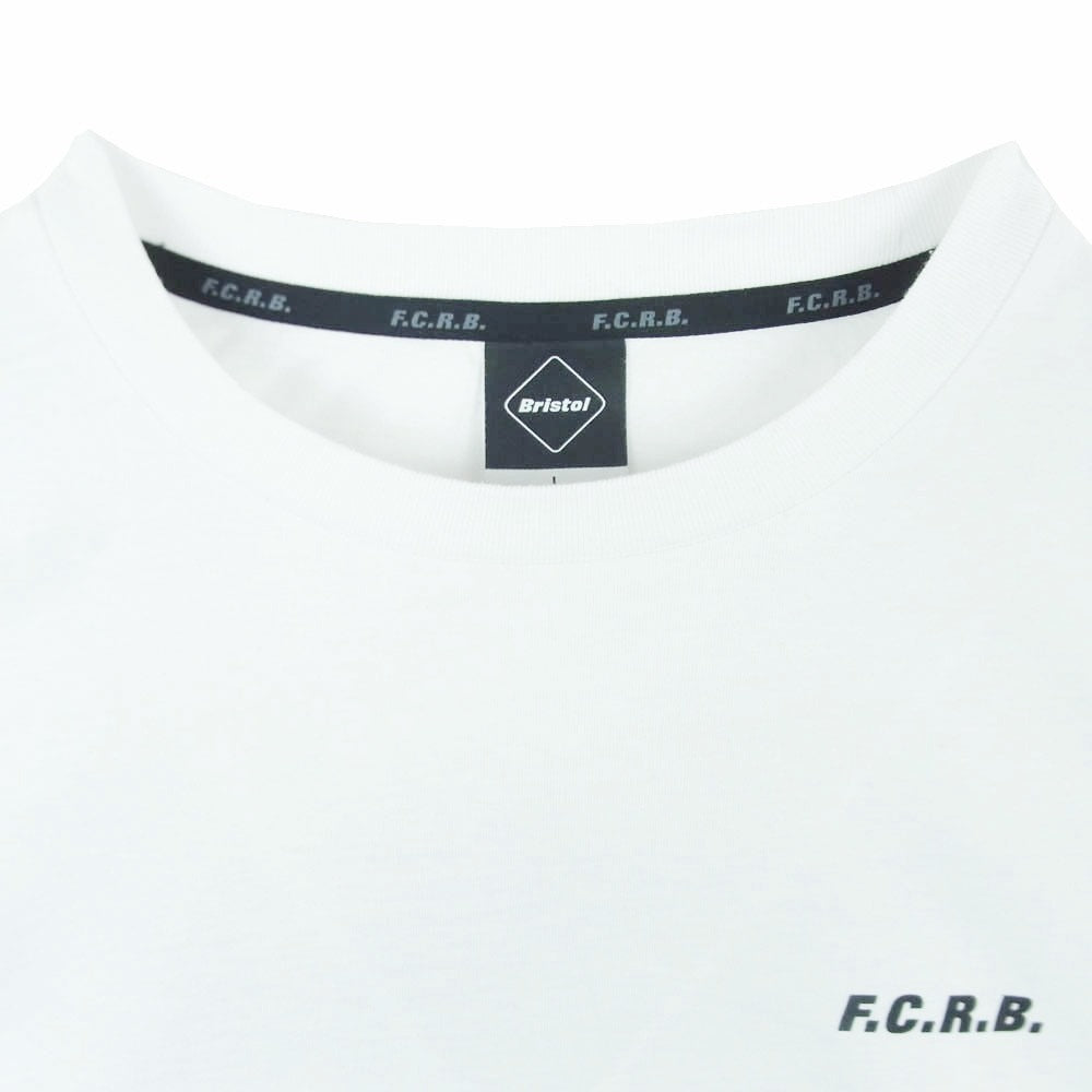 F.C.R.B. エフシーアールビー 22SS FCRB-220061 BIG LOGO WIDE TEE ビッグ ロゴ ワイド 半袖 Tシャツ Bristol ロゴ ホワイト系 L【中古】