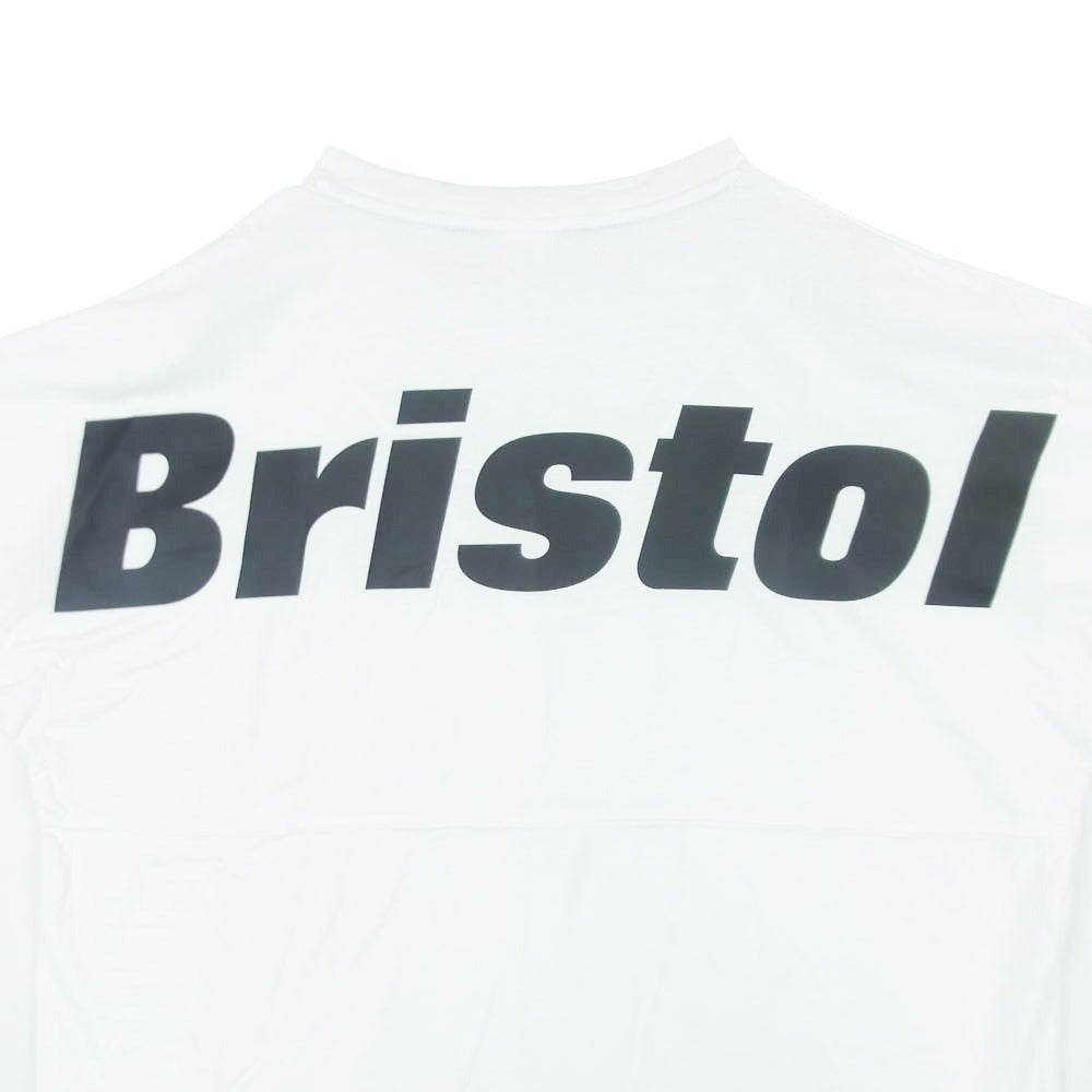 F.C.R.B. エフシーアールビー 22SS FCRB-220061 BIG LOGO WIDE TEE ビッグ ロゴ ワイド 半袖 Tシャツ Bristol ロゴ ホワイト系 L【中古】