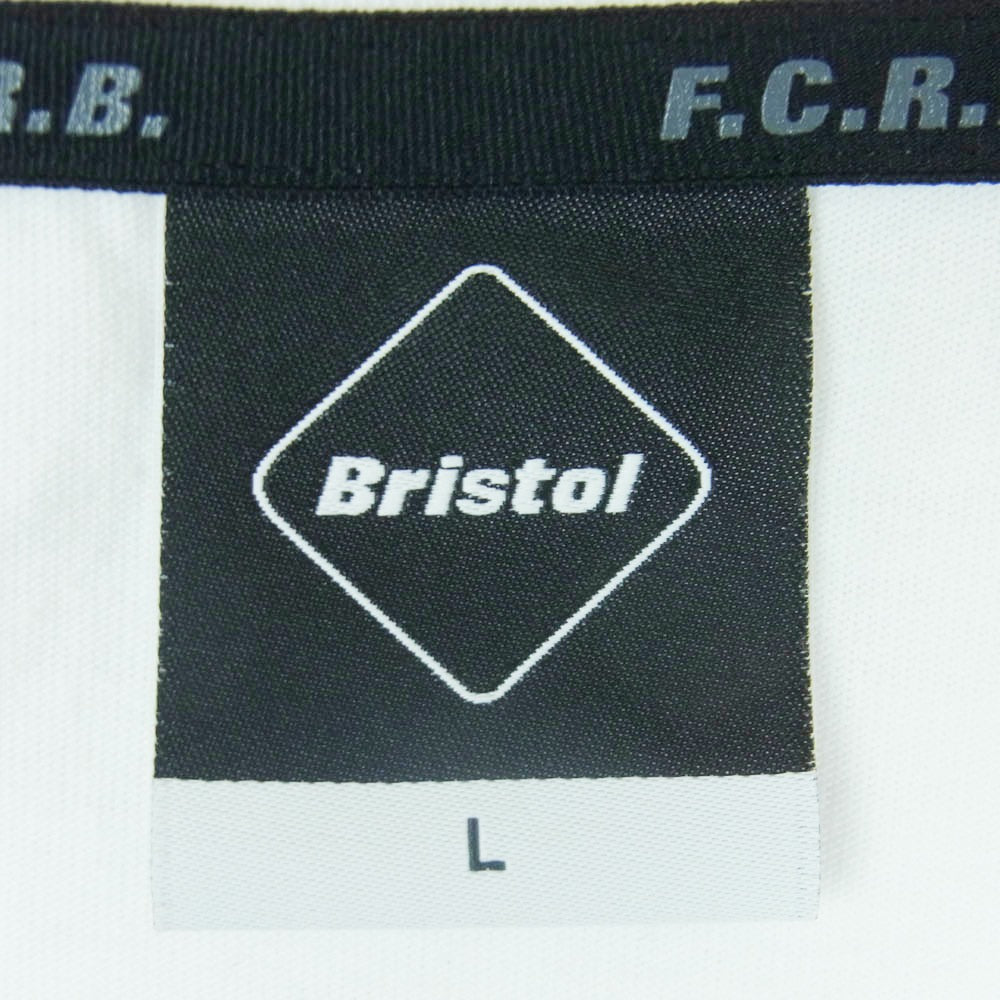 F.C.R.B. エフシーアールビー 22SS FCRB-220061 BIG LOGO WIDE TEE ビッグ ロゴ ワイド 半袖 Tシャツ Bristol ロゴ ホワイト系 L【中古】