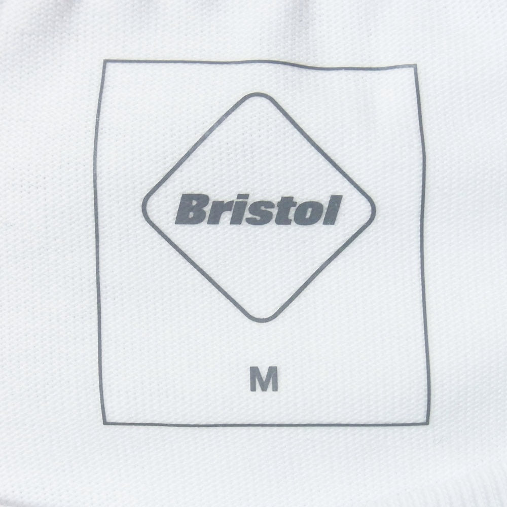 F.C.R.B. エフシーアールビー 23SS FCRB-230076 BIG LOGO WIDE TEE バック Bristol ロゴ クールマックス 半袖 Tシャツ ホワイト系 M【美品】【中古】