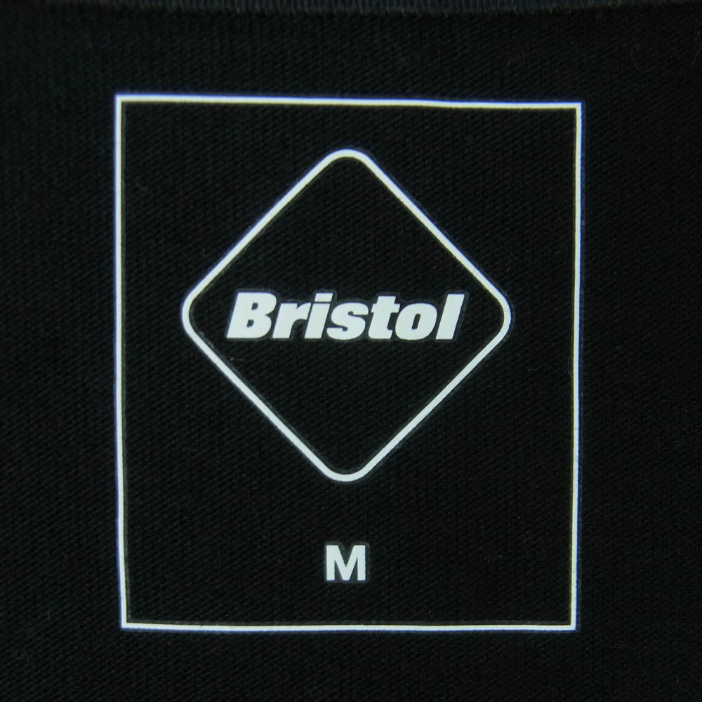 F.C.R.B. エフシーアールビー 23SS FCRB-230076 BIG LOGO WIDE TEE バック Bristol ロゴ クールマックス 半袖 Tシャツ ブラック系 M【美品】【中古】