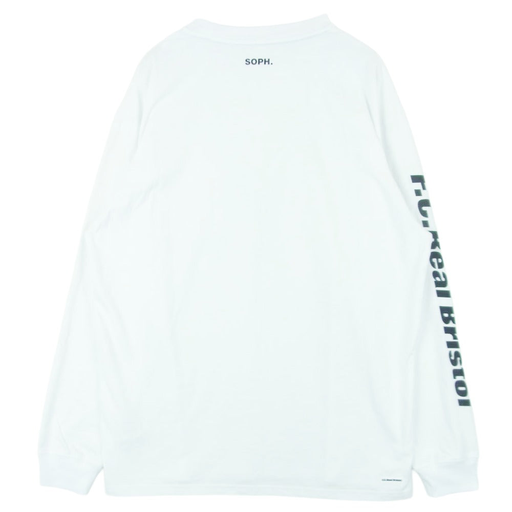 F.C.R.B. エフシーアールビー 22AW FCRB-222073 AUTHENTIC TEAM POCKET TEE オーセンティック チーム 長袖 ロングスリーブ ポケット Tシャツ カットソー ホワイト系 XL【中古】