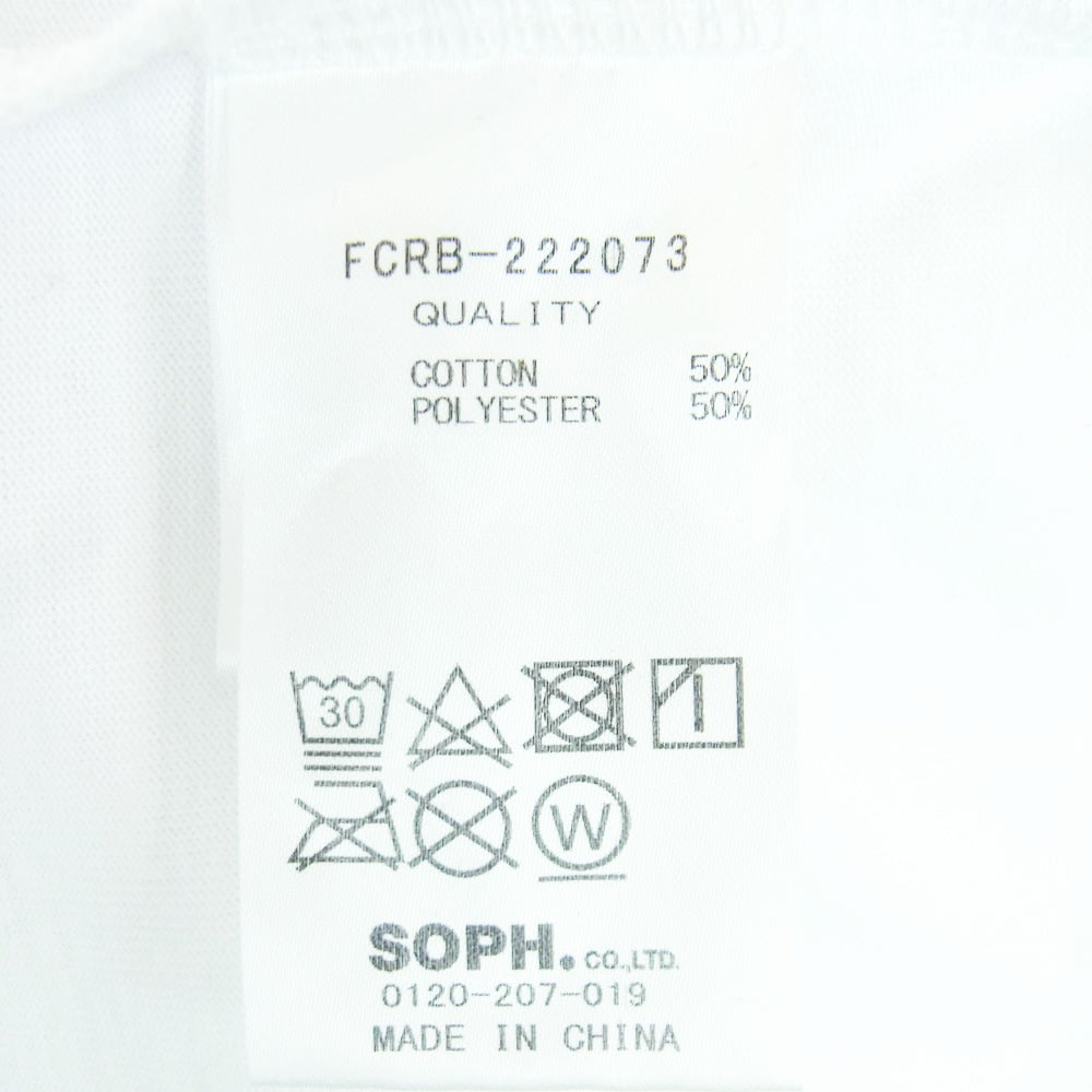F.C.R.B. エフシーアールビー 22AW FCRB-222073 AUTHENTIC TEAM POCKET TEE オーセンティック チーム 長袖 ロングスリーブ ポケット Tシャツ カットソー ホワイト系 XL【中古】