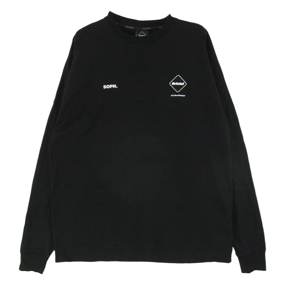 F.C.R.B. エフシーアールビー 22SS FCRB-220060 L/S BIG LOGO TEAM BAGGY TEE ビッグ ロゴ チーム バギー 長袖 ロングスリーブ Tシャツ カットソー ブラック系 M【中古】
