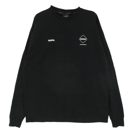 F.C.R.B. エフシーアールビー 22SS FCRB-220060 L/S BIG LOGO TEAM BAGGY TEE ビッグ ロゴ チーム バギー 長袖 ロングスリーブ Tシャツ カットソー ブラック系 M【中古】