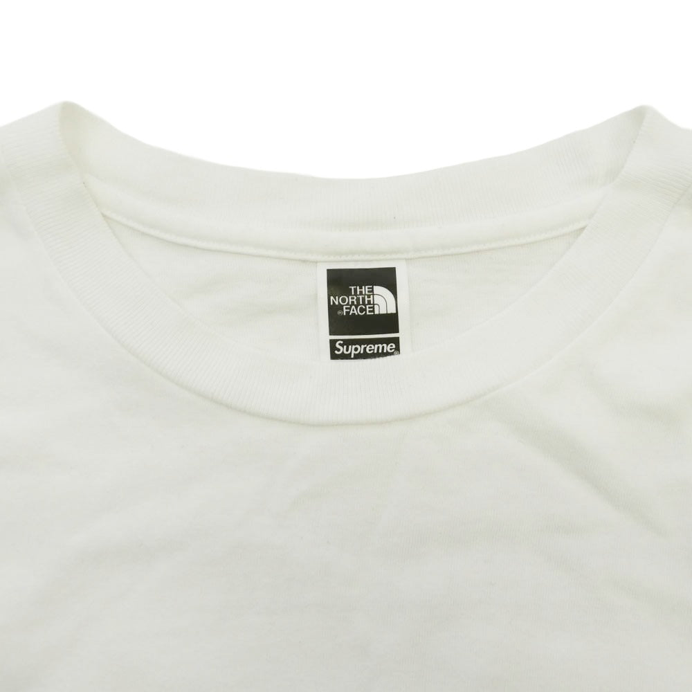 Supreme シュプリーム THE NORTH FACE ノースフェイス 24AW × The North Face × Raymond Pettibon S/S TOP ノースフェイス レイモンド ペティボン 半袖 Tシャツ ホワイト ホワイト系 M【中古】