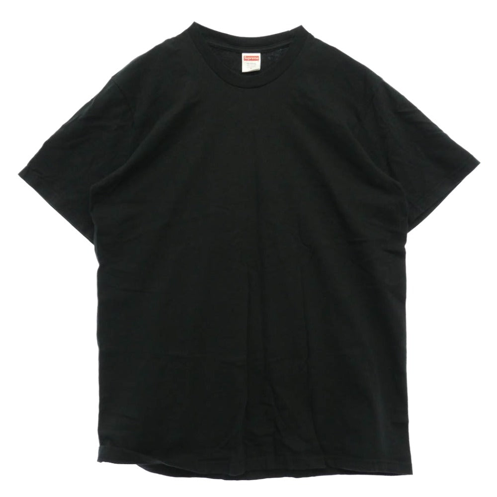 Supreme シュプリーム 24SS Backwards Tee バックワーズ ティー 反転 ロゴ プリント クルーネック 半袖 Tシャツ ブラック系 L【中古】