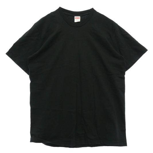 Supreme シュプリーム 24SS Backwards Tee バックワーズ ティー 反転 ロゴ プリント クルーネック 半袖 Tシャツ ブラック系 L【中古】