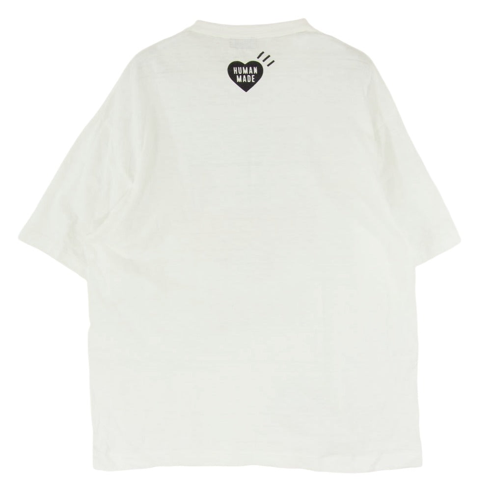 HUMAN MADE ヒューマンメイド DRY ALLS GRAPHIC LOGO TEE ロゴ グラフィック コットンスラブ生地 半袖 Tシャツ ホワイト系 2XL【中古】