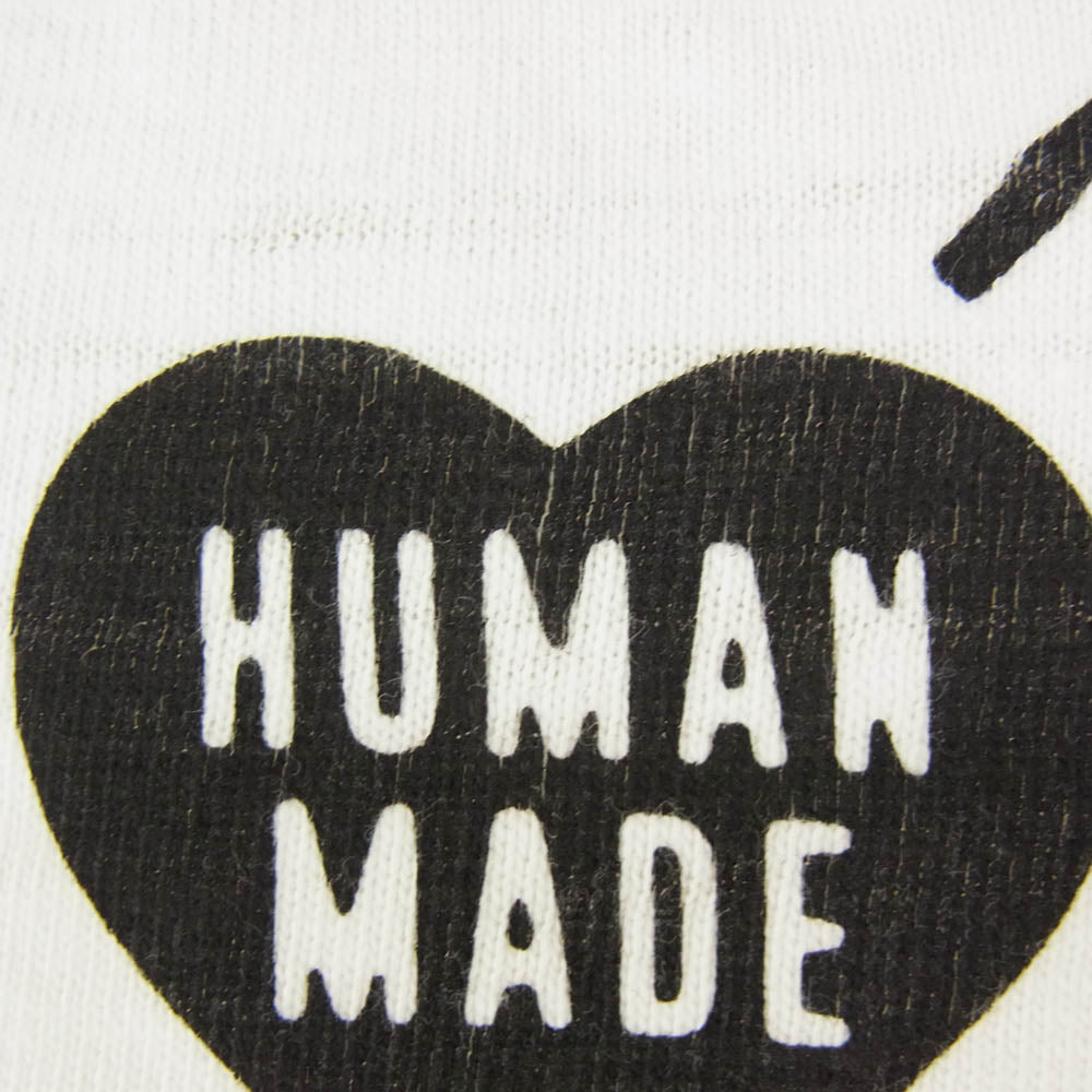 HUMAN MADE ヒューマンメイド DRY ALLS GRAPHIC LOGO TEE ロゴ グラフィック コットンスラブ生地 半袖 Tシャツ ホワイト系 2XL【中古】