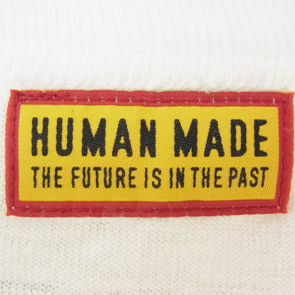 HUMAN MADE ヒューマンメイド DRY ALLS GRAPHIC LOGO TEE ロゴ グラフィック コットンスラブ生地 半袖 Tシャツ ホワイト系 2XL【中古】