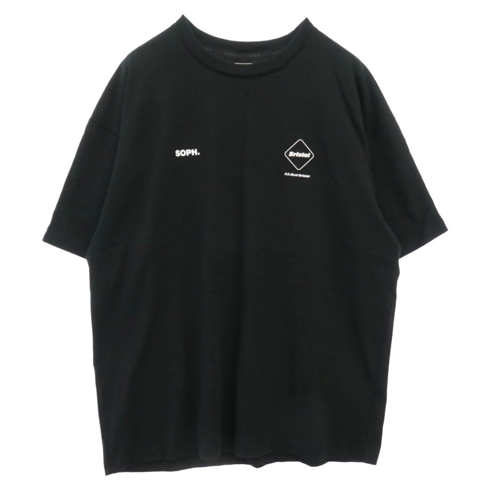 F.C.R.B. エフシーアールビー 24SS FCRB-240084 BIG LOGO S/S BAGGY TEE ビッグ ロゴ バギー T/Cドライ天竺 バイオ加工 ロゴパッチ 半袖 Tシャツ ブラック ブラック系 L【中古】