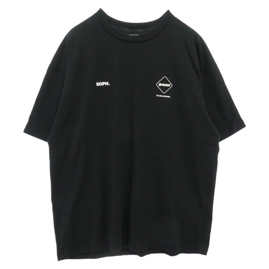 F.C.R.B. エフシーアールビー 24SS FCRB-240084 BIG LOGO S/S BAGGY TEE ビッグ ロゴ バギー T/Cドライ天竺 バイオ加工 ロゴパッチ 半袖 Tシャツ ブラック ブラック系 L【中古】