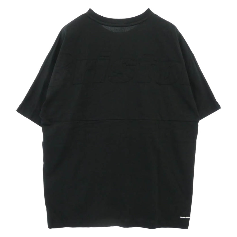 F.C.R.B. エフシーアールビー 24SS FCRB-240084 BIG LOGO S/S BAGGY TEE ビッグ ロゴ バギー T/Cドライ天竺 バイオ加工 ロゴパッチ 半袖 Tシャツ ブラック ブラック系 L【中古】