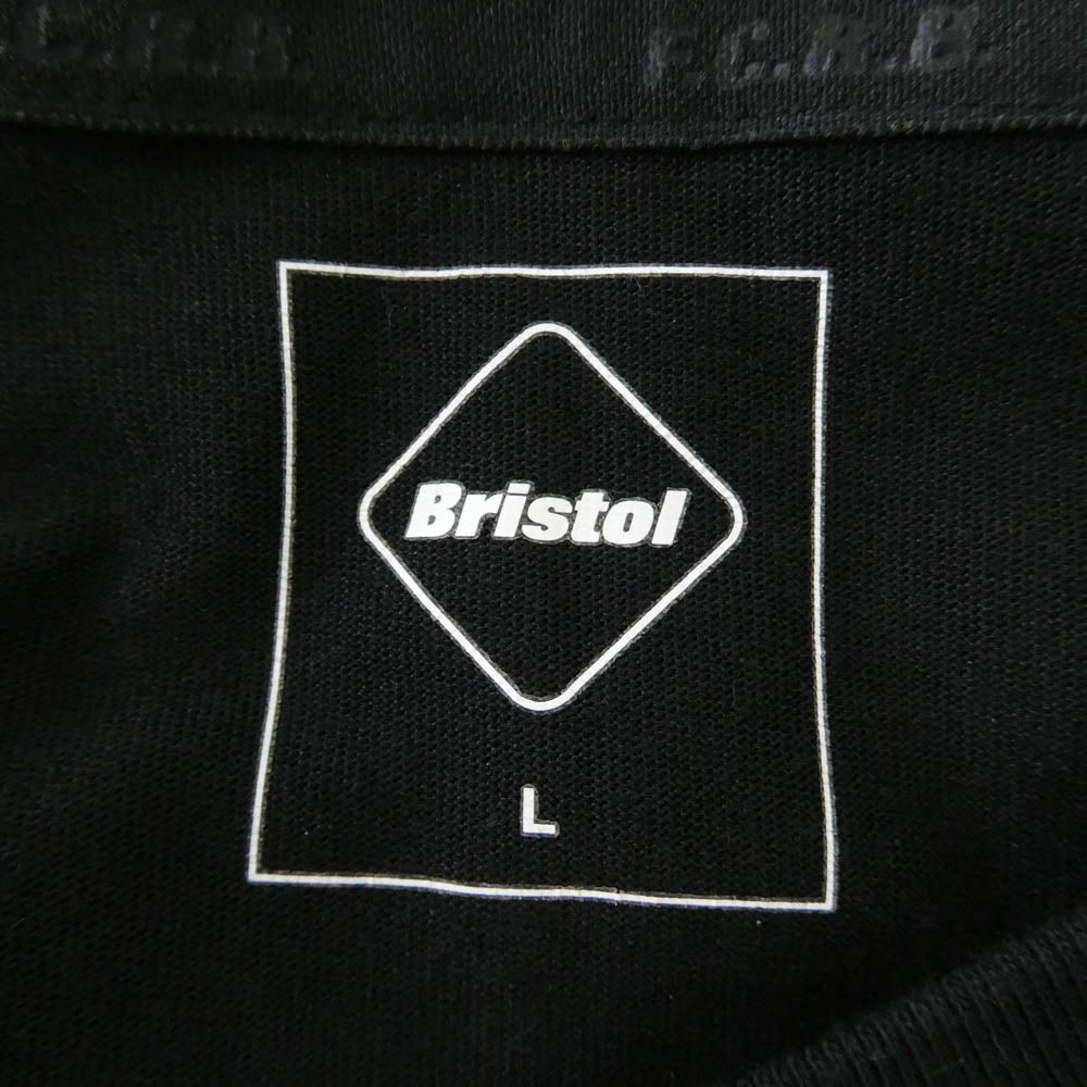 F.C.R.B. エフシーアールビー 24SS FCRB-240084 BIG LOGO S/S BAGGY TEE ビッグ ロゴ バギー T/Cドライ天竺 バイオ加工 ロゴパッチ 半袖 Tシャツ ブラック ブラック系 L【中古】